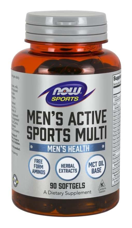 Now Foods - Men'S Active Sports Multi - 90 Sgels – NOW Foods emballage