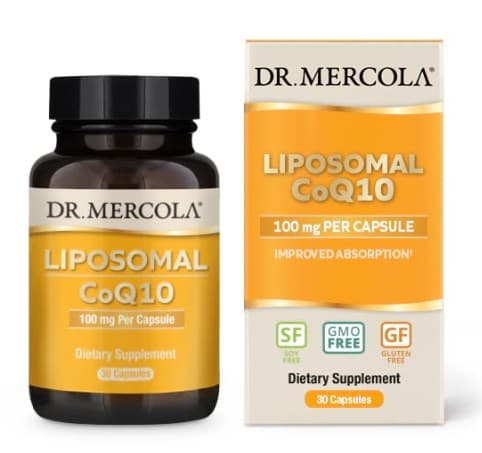 Dr. Mercola - Liposomal CoQ10 100 mg, kapslar – Dr. Mercola förpackning