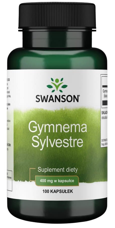 Swanson Full Spectrum® Gymnema Sylvestre Leaf 400mg kapslar – Swanson förpackning