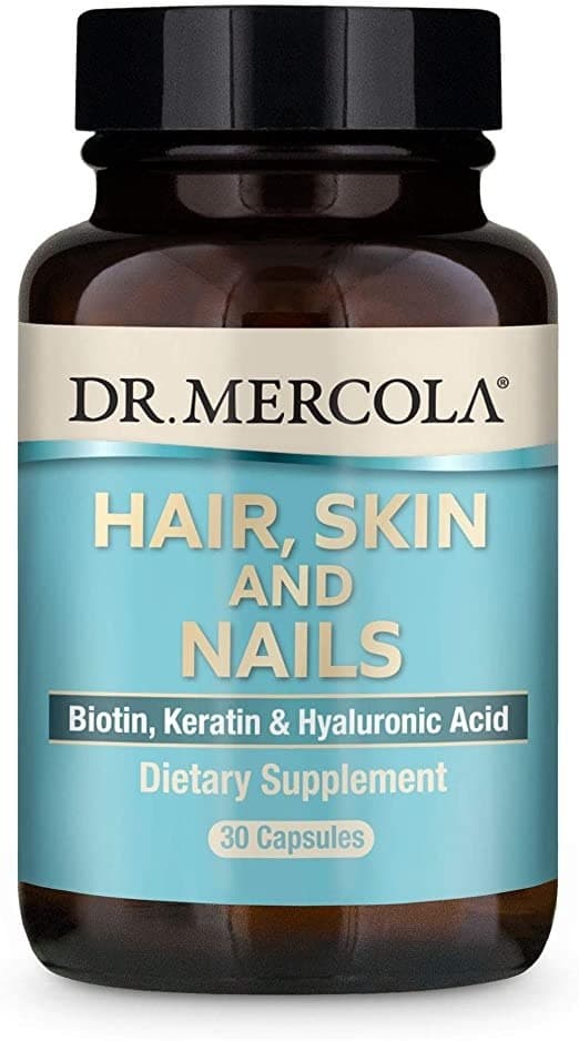 Dr. Mercola Hair, Skin And Nails 30 tabletter – Dr. Mercola förpackning