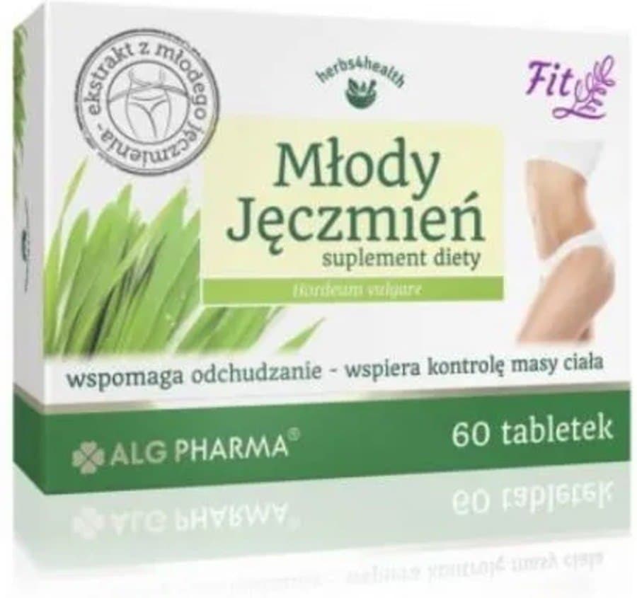 Alg Pharma Młody jęczmień 60 tabletter – Alg Pharma opakowanie