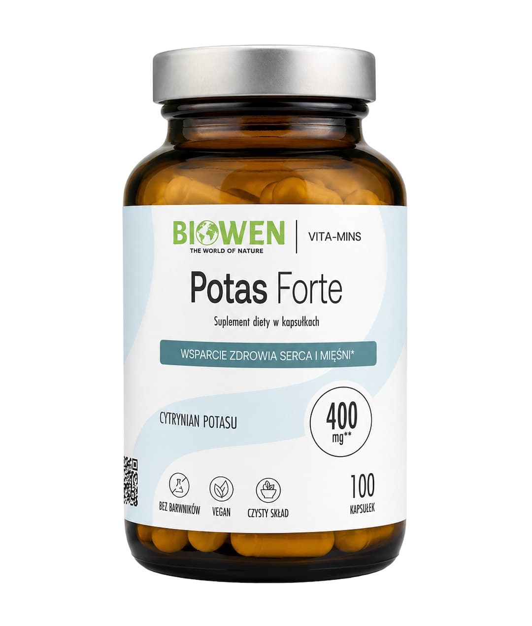 Biowen - Potassium Forte - 100 kapslar – Biowen förpackning