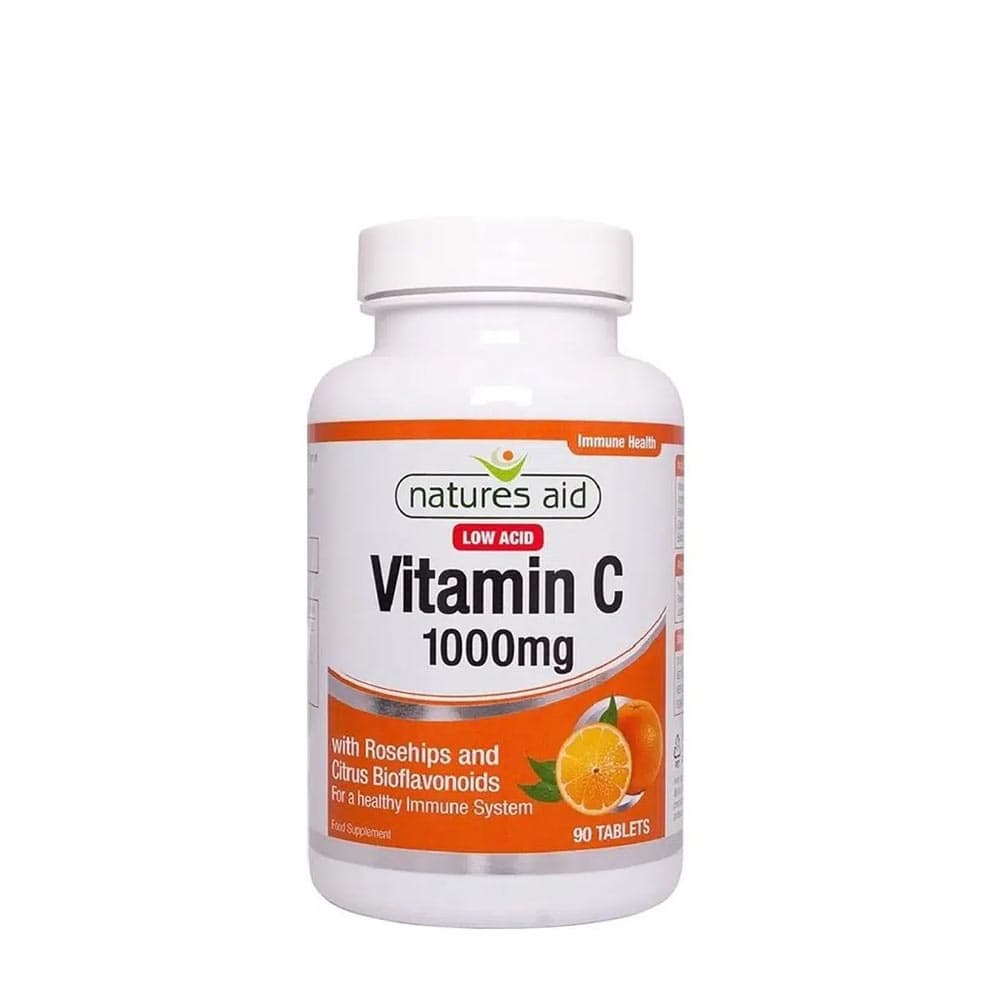 Natures Aid - Vitamin C 1000mg - Low Acid – Natures Aid förpackning