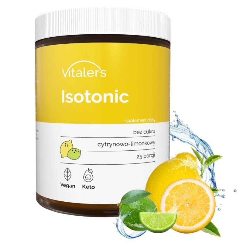 Vitaler's Isotonic cytrynowo-limonkowy (izotonik) 250 g – Vitaler's förpackning