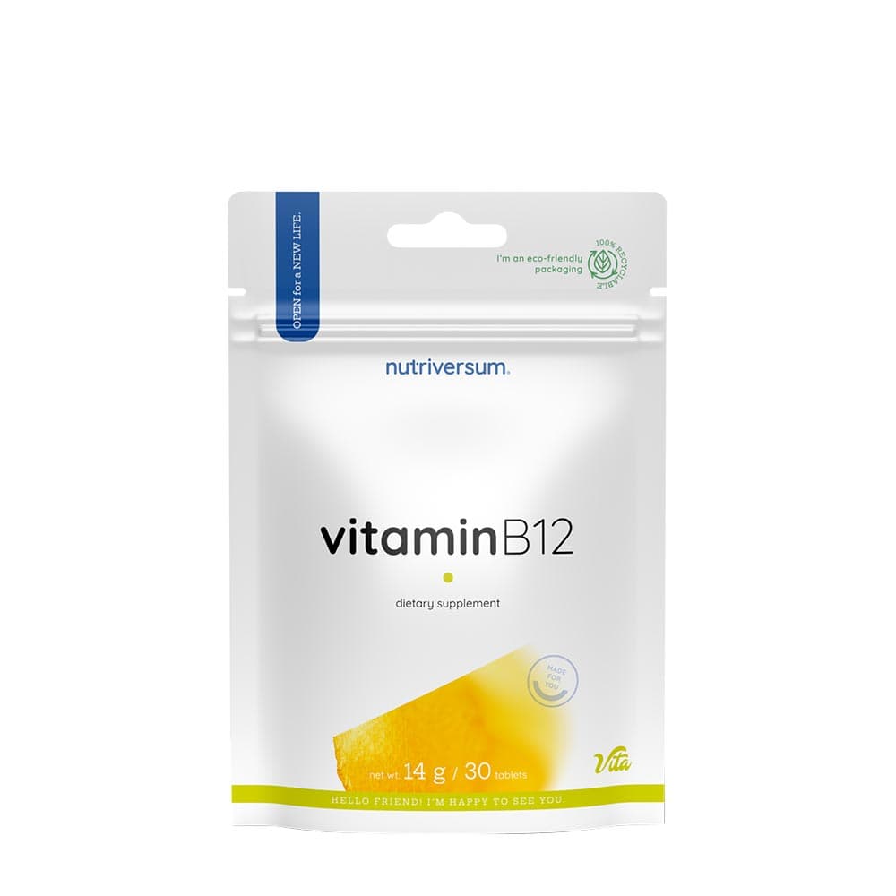 Nutriversum - Vitamina B12 - 30 tabletas – Nutriversum empaque