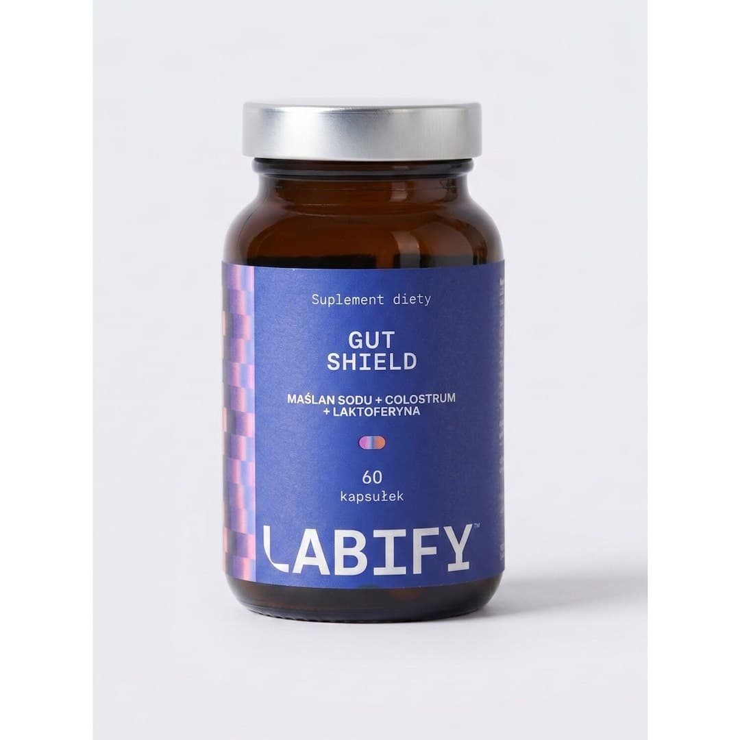 Labify - Butirato de sodio + Colostro + Lactoferrina - 60 Cápsulas – Labify empaque