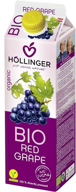 Hollinger - Bio Red Grape Juice - 1L – Hollinger förpackning
