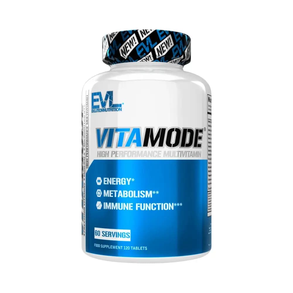 EVLution Nutrition - VitaMode EU - Sans saveur - 120 comprimés (60 portions) – EVLution Nutrition emballage