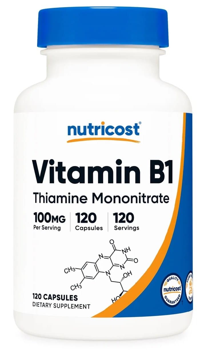 Nutricost - Witamina B1 Tiamina Mononitrat – Nutricost opakowanie