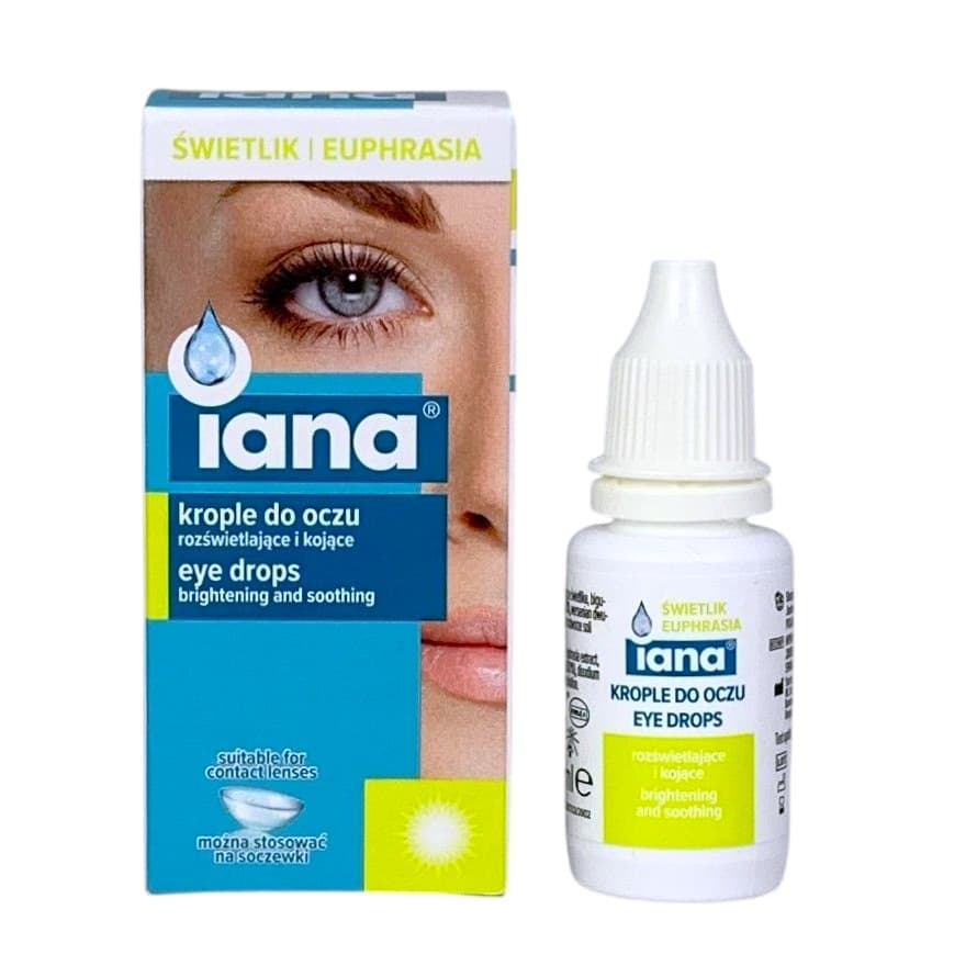 Iana - Øjendråber Lysende og Beroligende 10ml – Iana emballage