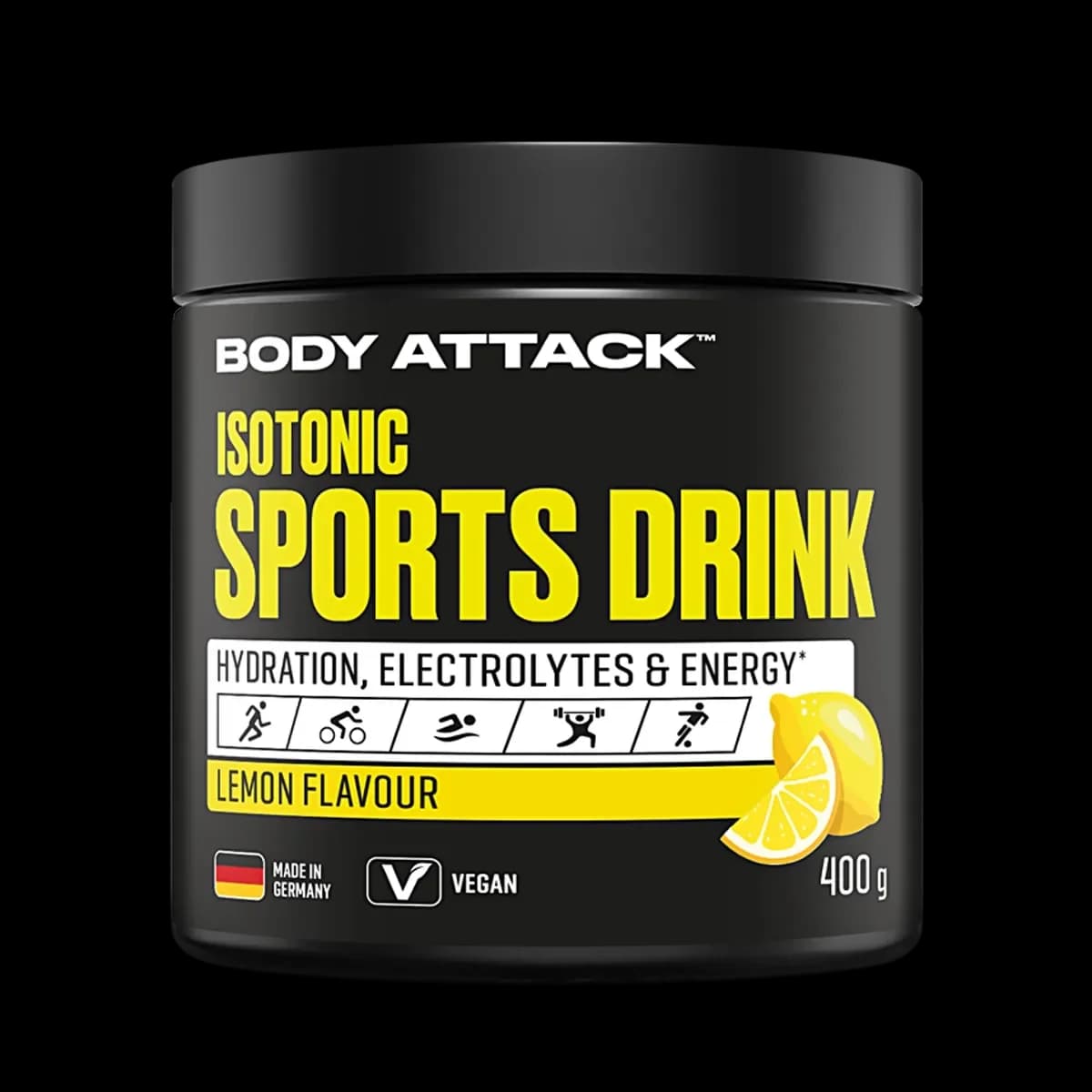 Body Attack - Isotonisk sportdryck – Body Attack förpackning
