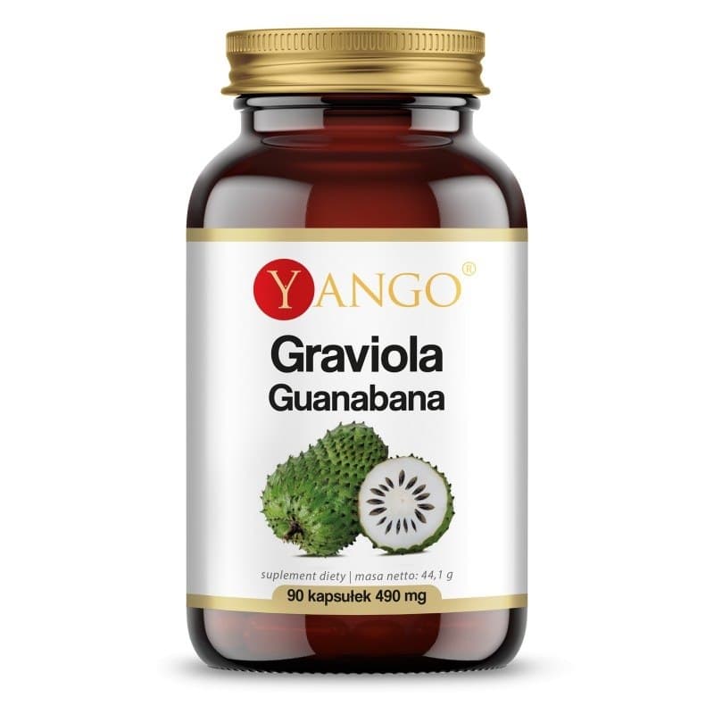 Yango Soursop Graviola 400 mg - 90 kapsułek wegetariańskich – Yango packaging
