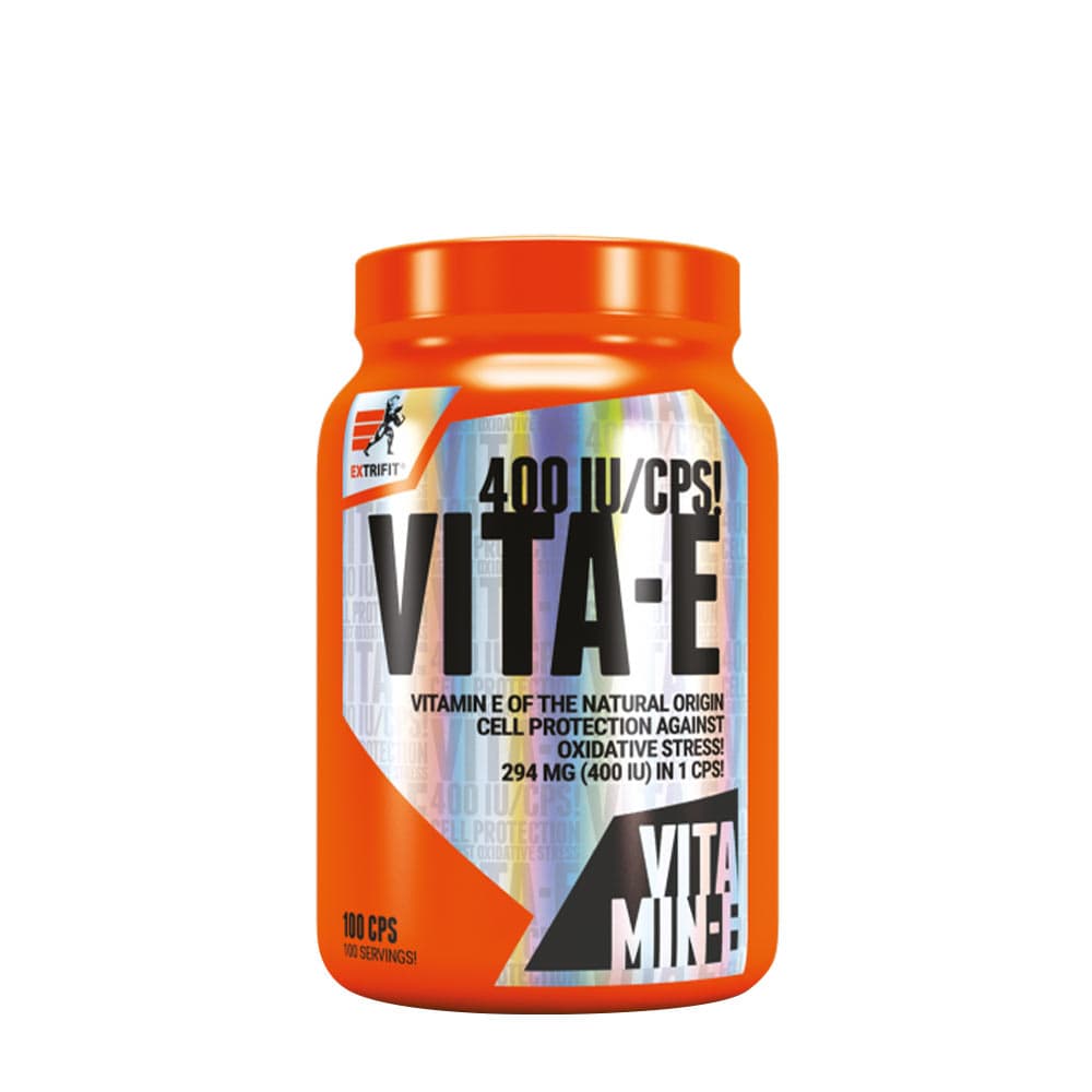Extrifit Vita-E 400IU - 100 Capsules – Extrifit förpackning