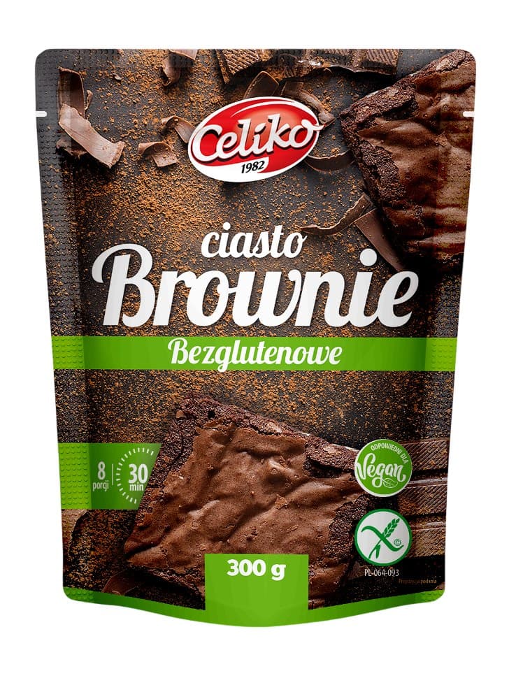 Celiko Brownie Cake - Gluten-Free Chocolate Cake 300g – Celiko packaging