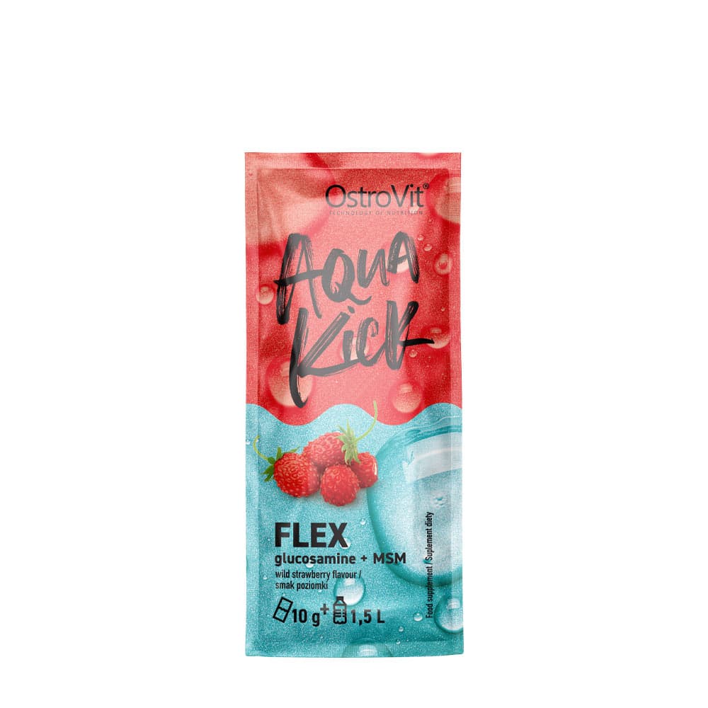 OstroVit Aqua Kick Flex - Aqua Kick, Wild Strawberry - 10 g – OstroVit förpackning