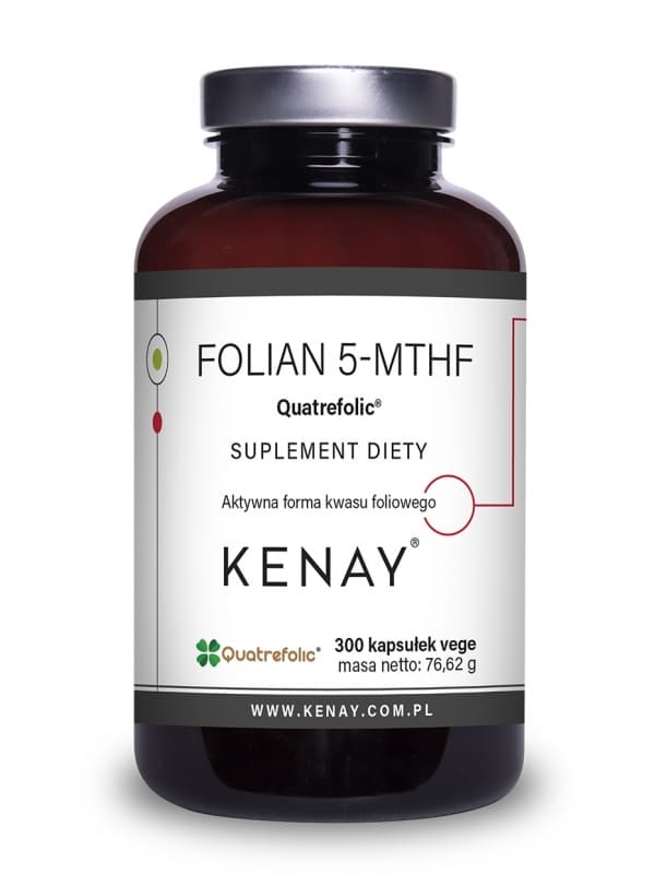 Kenay - Folian 5-MTHF Quatrefolic - 300 kapslar – förpackning