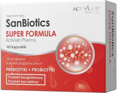ActivLab SanBiotics Super Formula 40 capsules – Activlab packaging