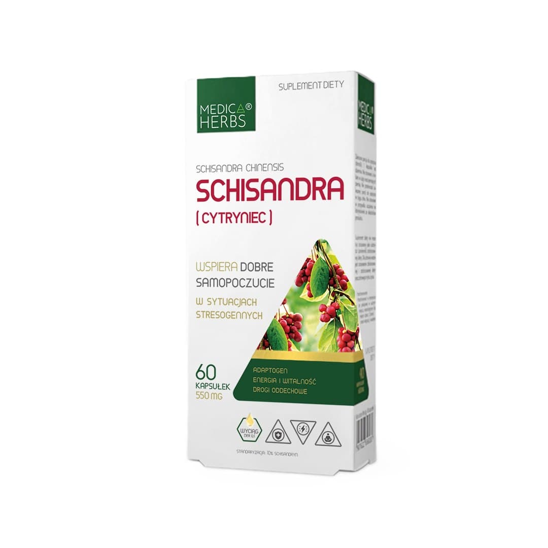 Medica Herbs - Schisandra - 60 Caps – Medica Herbs förpackning