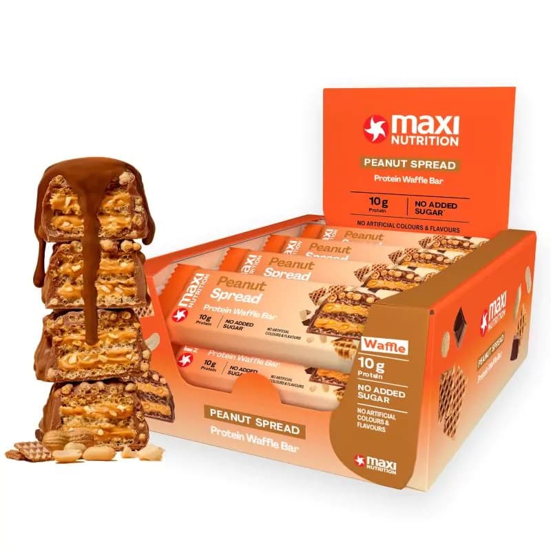 MaxiNutrition - Proteinvåffelbar – MaxiNutrition förpackning