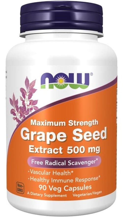 NOW Foods Extrait standardisé de pépins de raisin
