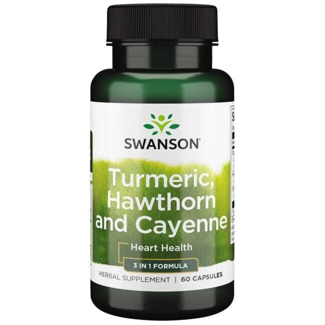 Swanson Cúrcuma, Espino y Cayena - 60 cápsulas – Swanson packaging