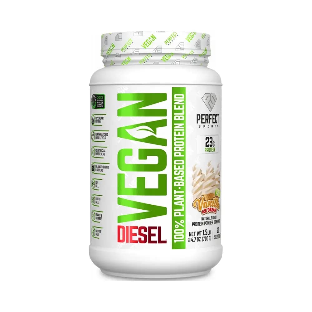 Perfect Sports Diesel Vegan 100% Plant-Based Protein – Perfect Sports förpackning