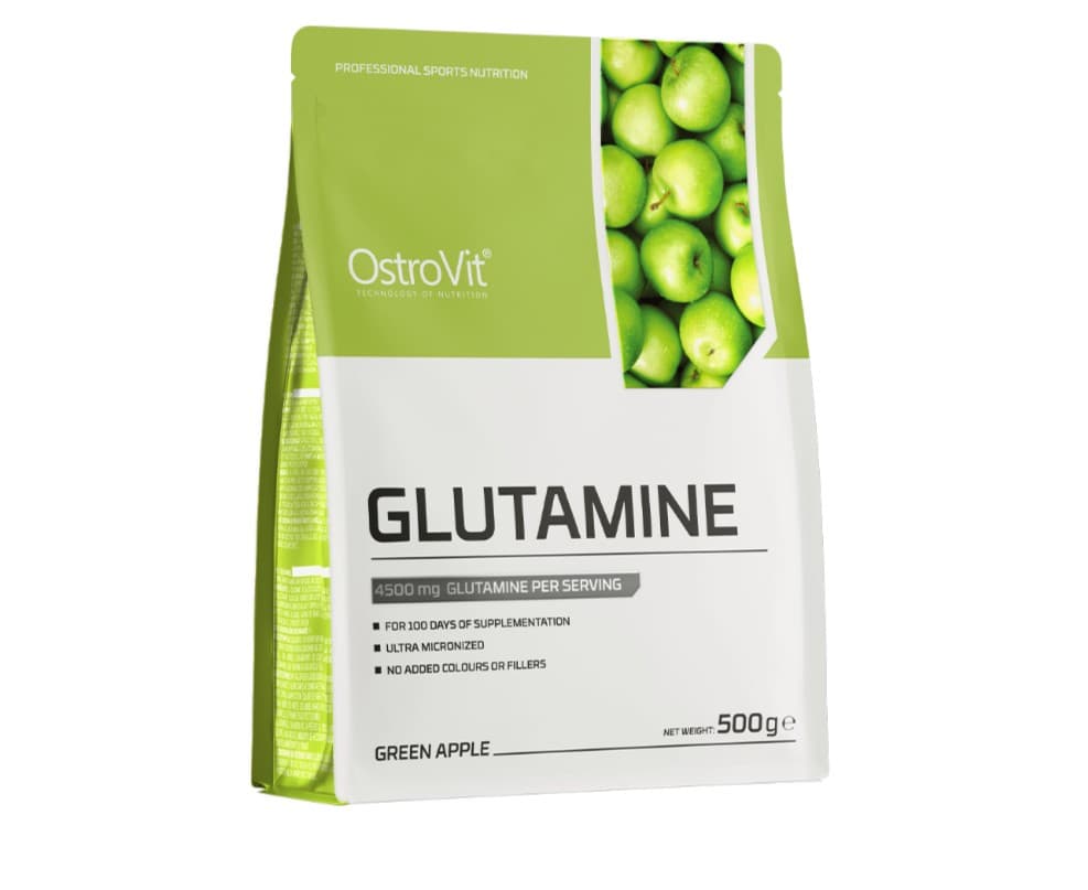 OstroVit - Glutamine, Green Apple - 500g – OstroVit förpackning