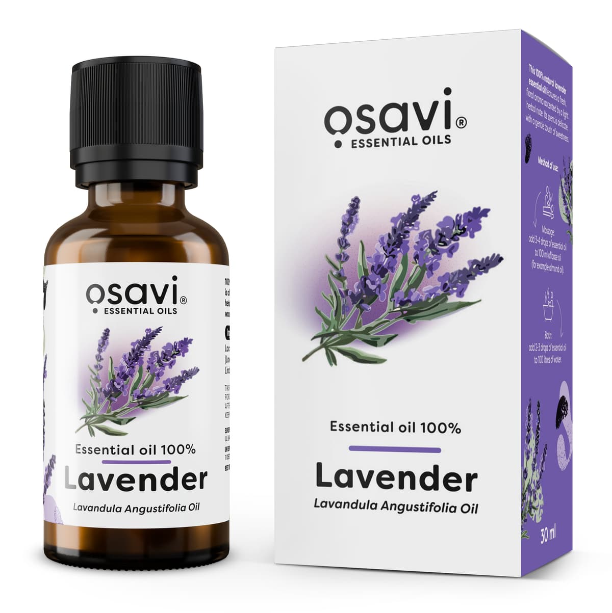 Osavi - Essentiële Olie 100%, Lavendel – Osavi verpakking
