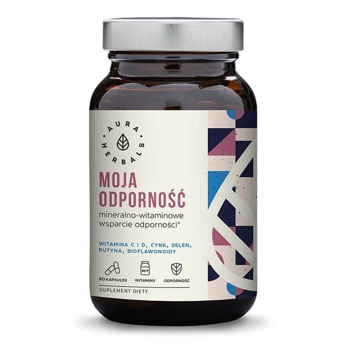 Aura Herbals - Økologisk Zink - 60 Kapsler – Aura Herbals emballage