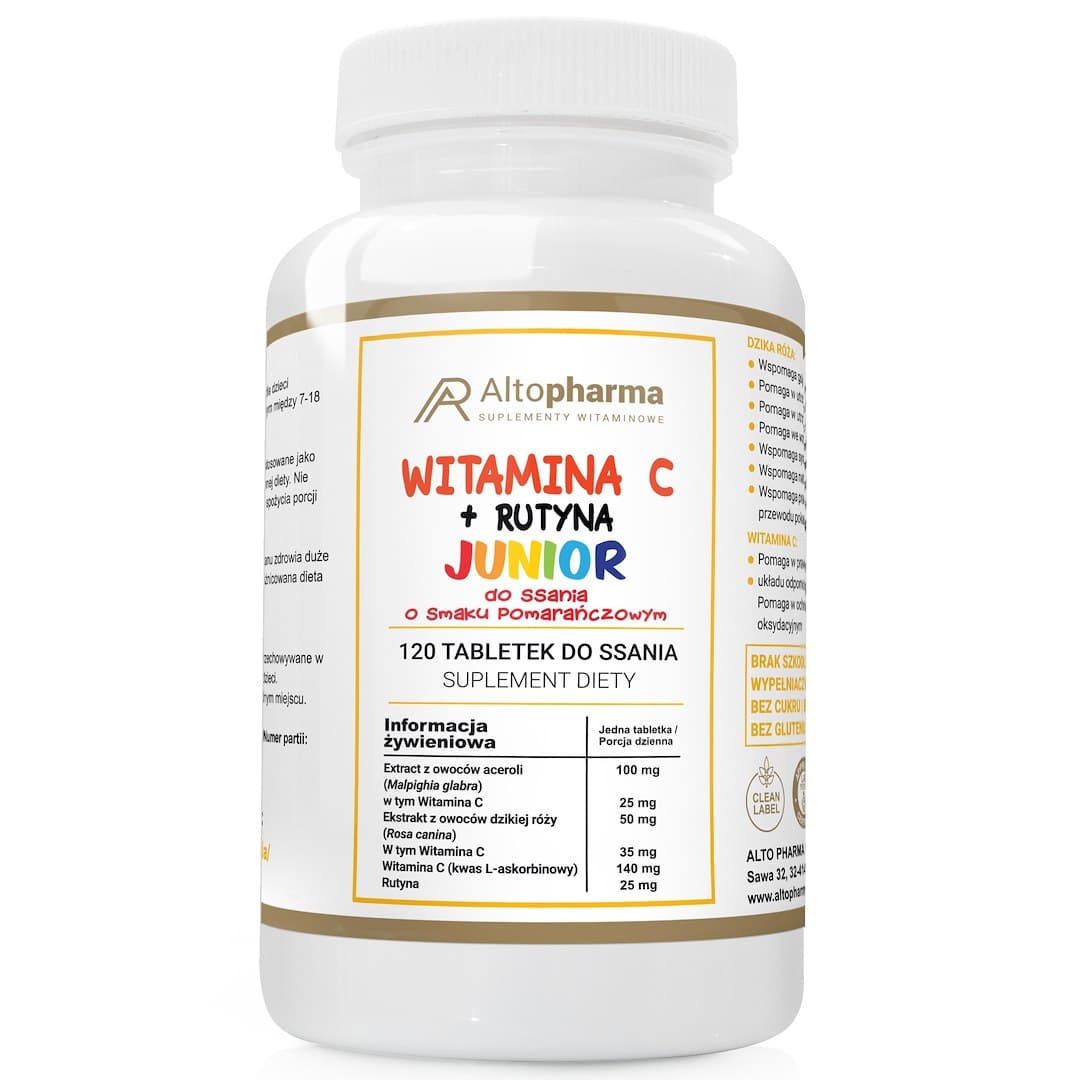 Altopharma - Complex C Junior Tyggetabletter 120 - 120 stk – Altopharma emballage