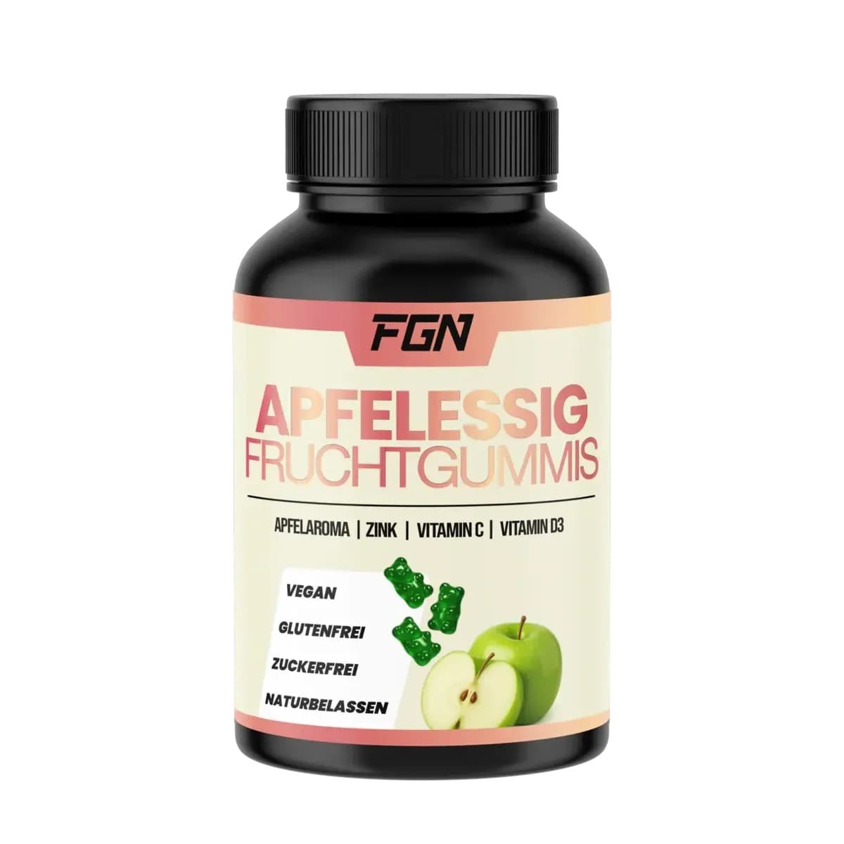 FGN - Æblecidereddike - 60 gummies – emballage