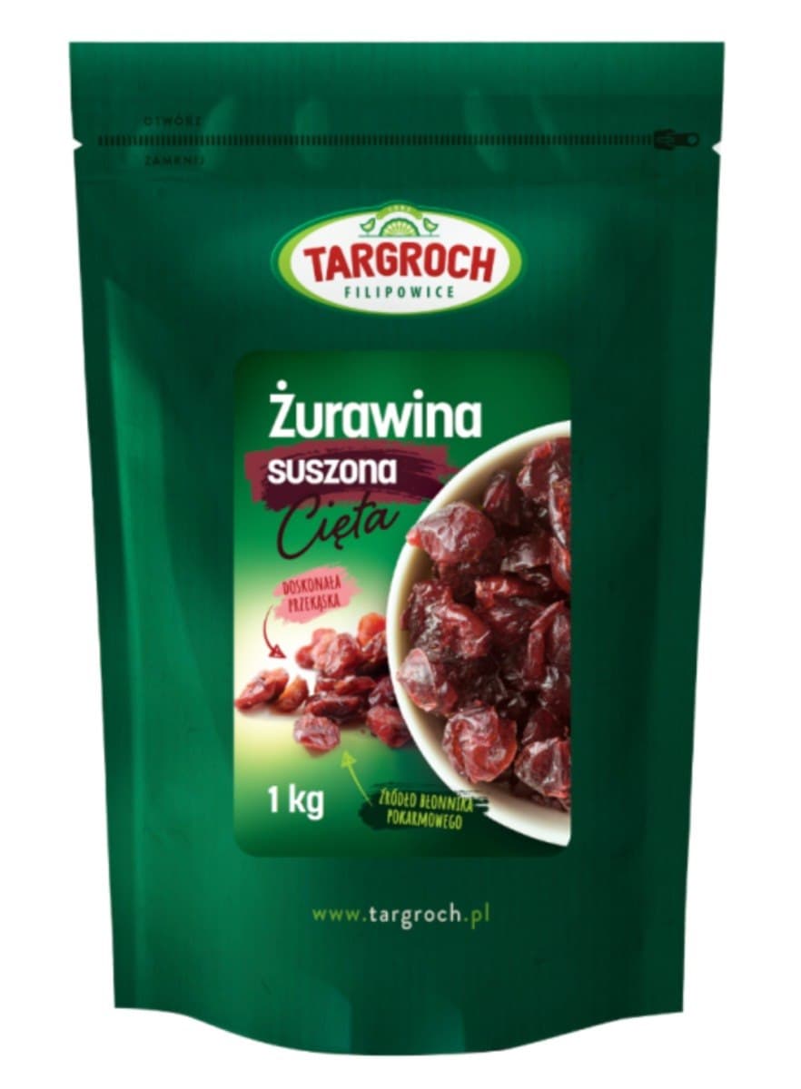 Targroch - Torkade tranbär – Targroch verpakking