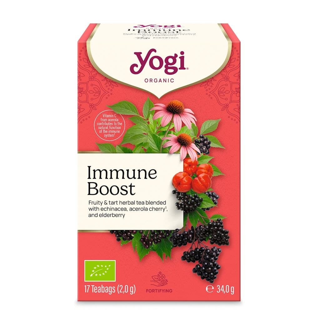 Yogi - Immunsystemstärkare - 17 tepåsar (2,0 g) / 34,0 g – Yogi Verpackung