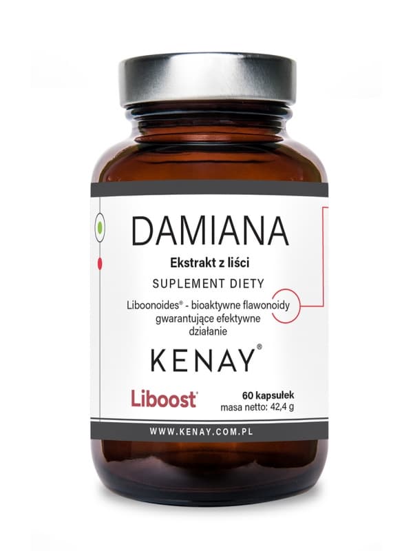 Kenay - Damiana Leaf Extract - 60 Capsules – packaging