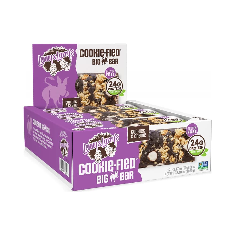 Lenny & Larry's - Der vollständige Cookie-fied Riegel (12x90g) – Lenny & Larry's Verpackung