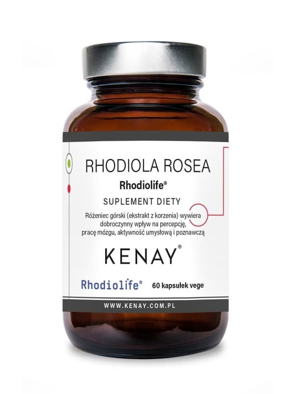 Kenay - Rhodiola Rosea (Mountain Rhodiola) - 60 Capsules – packaging