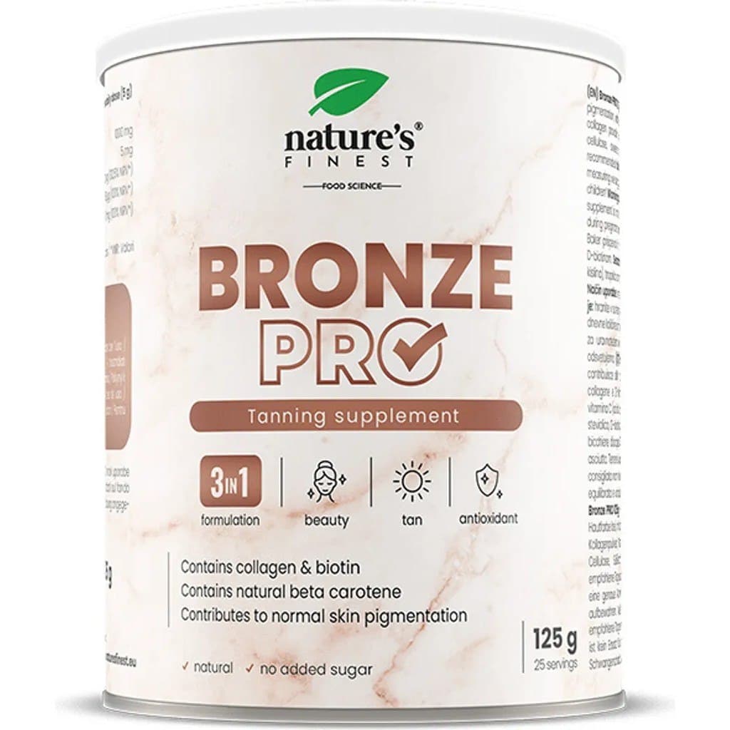 NUTRISSLIM D.O.O. - Nature's Finest Bronze PRO 125 g – NUTRISSLIM D.O.O. opakowanie