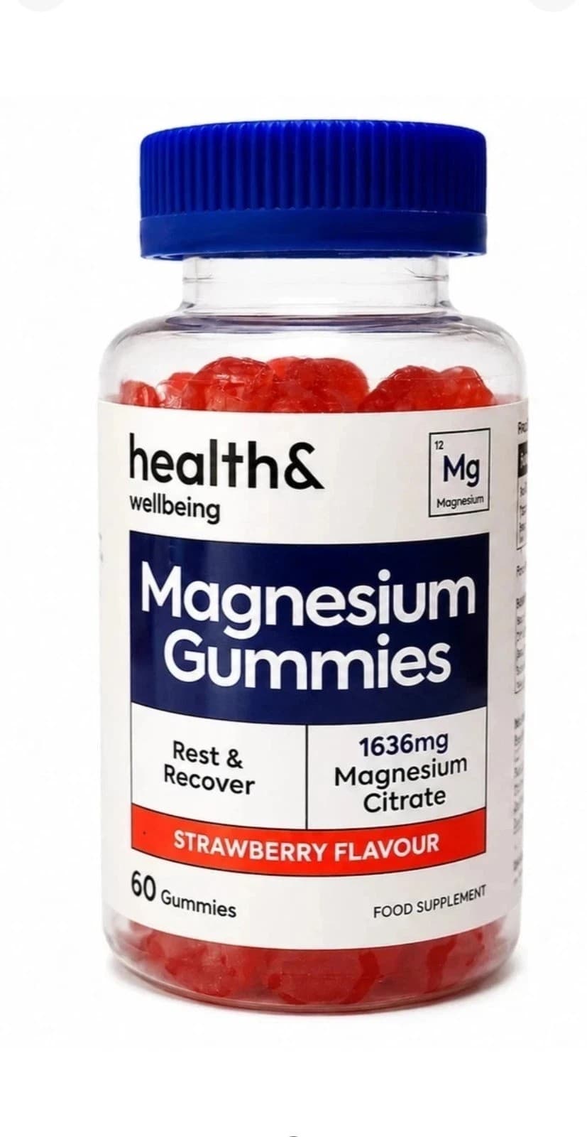 health& wellbeing - Magnesium Gummies - 60 Gummies – Health&Wellbeing förpackning
