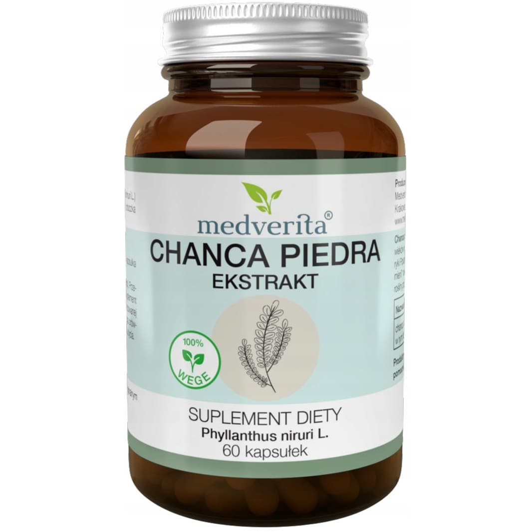Medverita - Extracto de Chanca Piedra 10% 60 Cápsulas – Medverita empaque