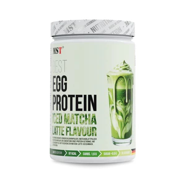 MST - Æggeprotein med matcha latte – emballage