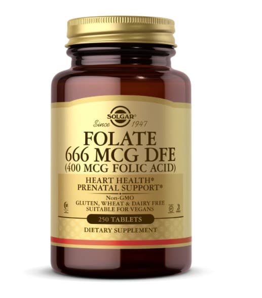 Solgar Folate 666 MCG DFE Comprimidos – Solgar packaging