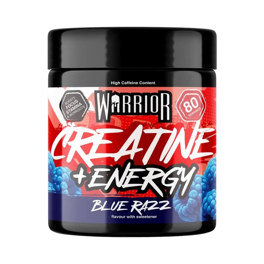 Krijger - Creatine Plus Energie – Warrior verpakking