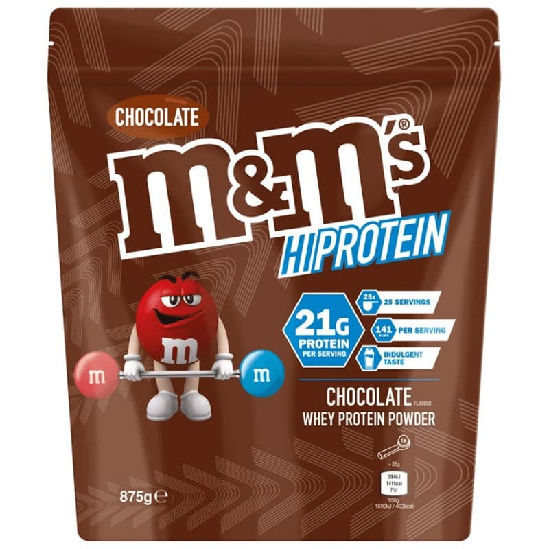 Mars Protein M&M Poudre de protéines 875g goût chocolat – M&M's emballage