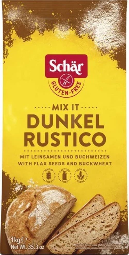 Schär - Mix It Dunkel Rustico - 1kg – Schär förpackning