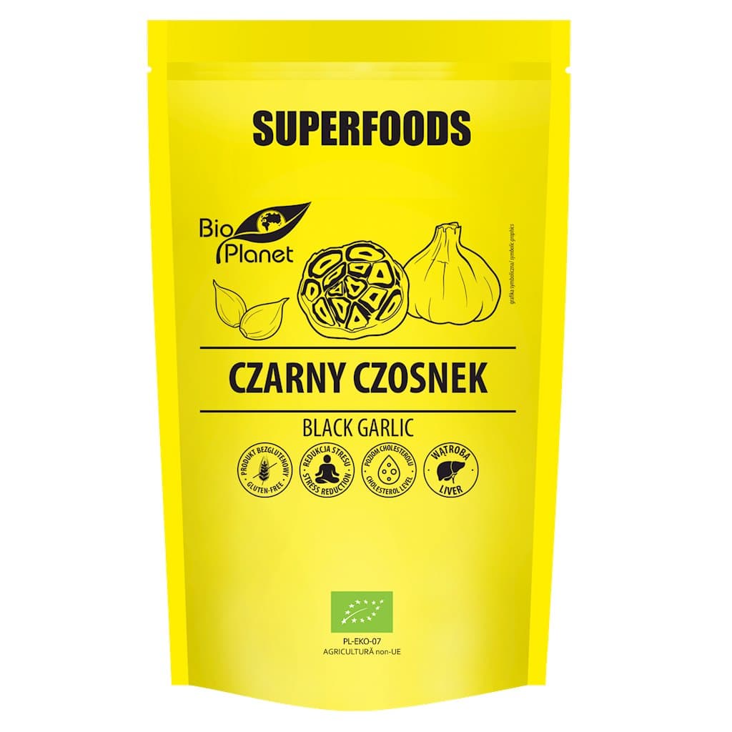 Bio Planet - Superfoods Schwarzer Knoblauch - 70g – Bio Planet Verpackung