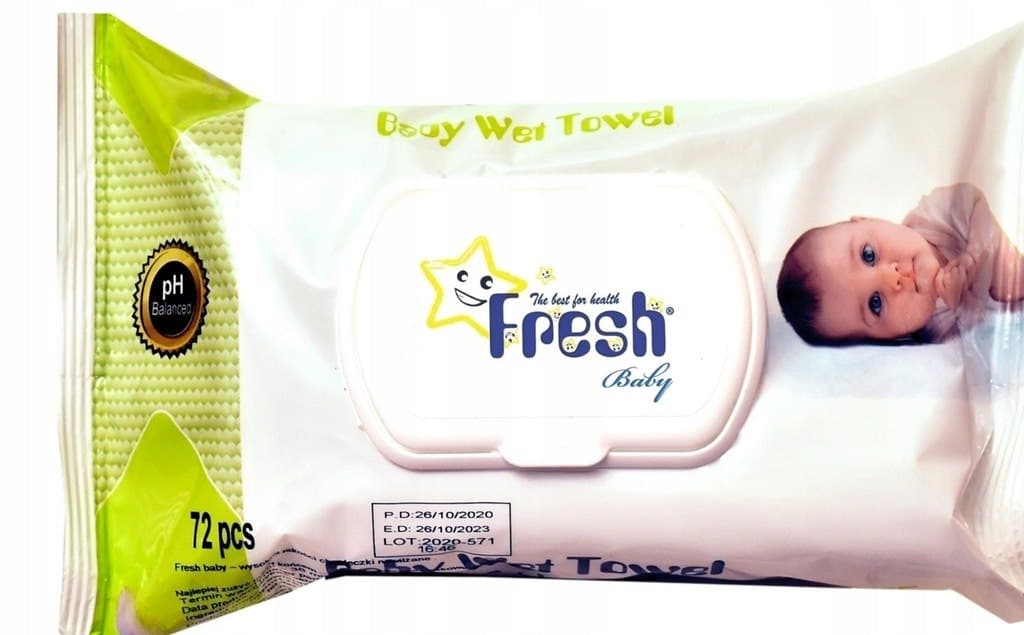 Fresh Baby - Body Wet Towel - 72 pcs