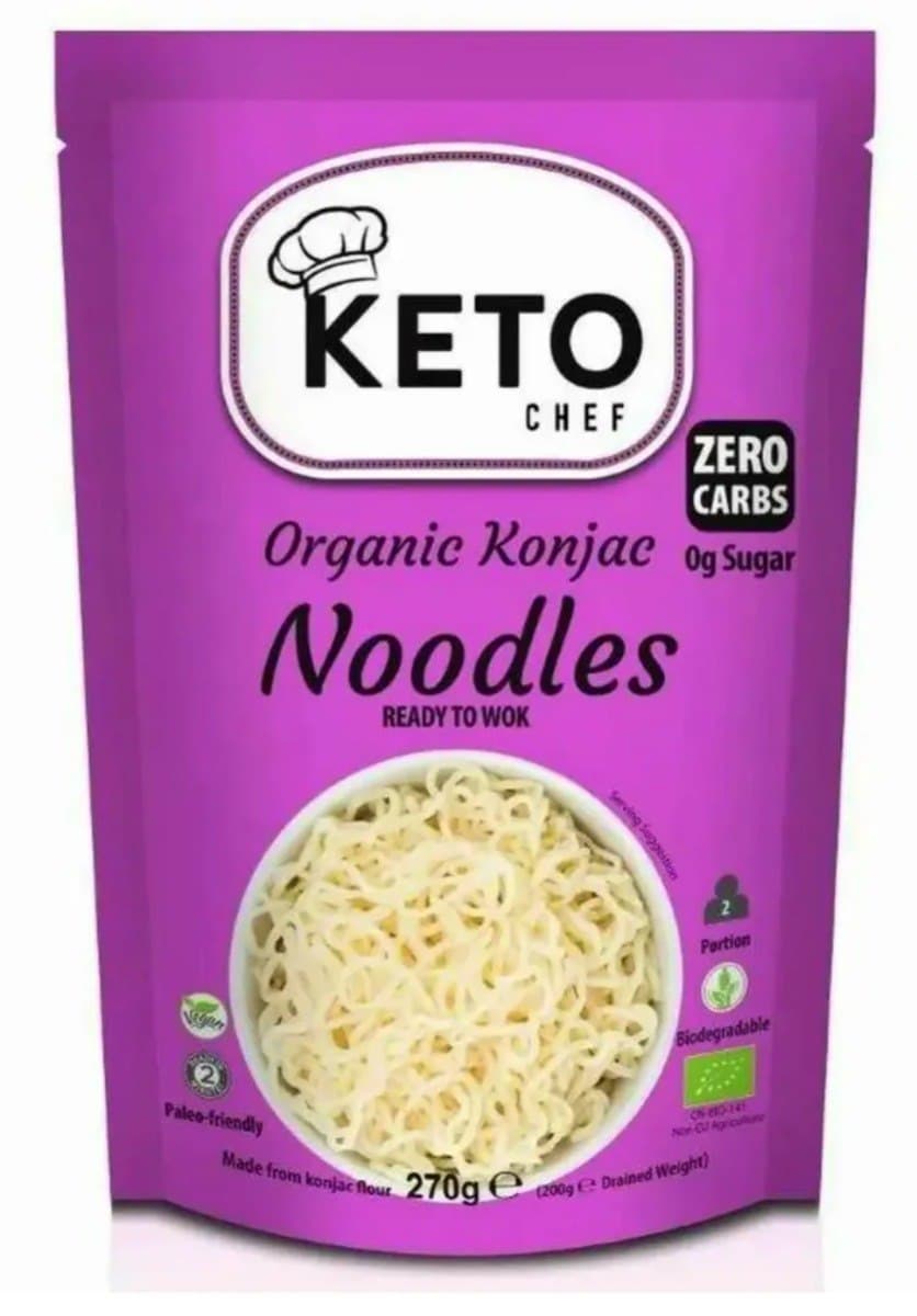 Keto Chef - Organic Konjac Noodles - 270g – Keto Chef förpackning