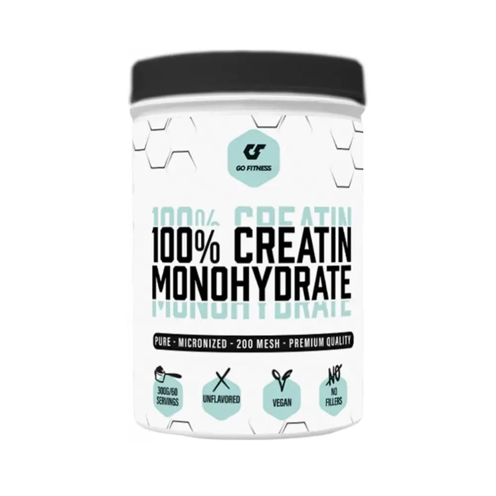 Go Fitness 100% Kreatinmonohydrat Orørt 300g – Go Fitness emballage