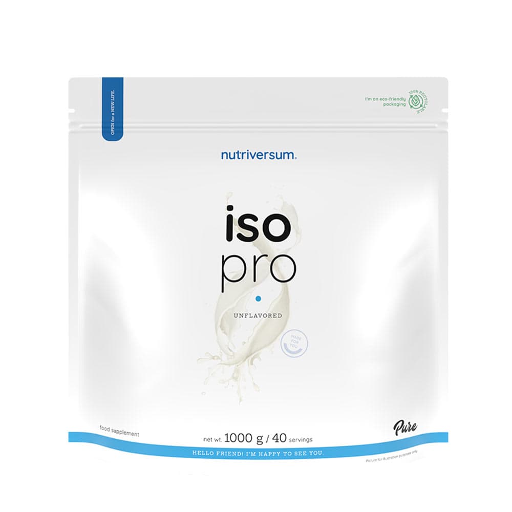 Nutriversum - ISO PRO Pure, Unflavored - 1000g – Nutriversum förpackning