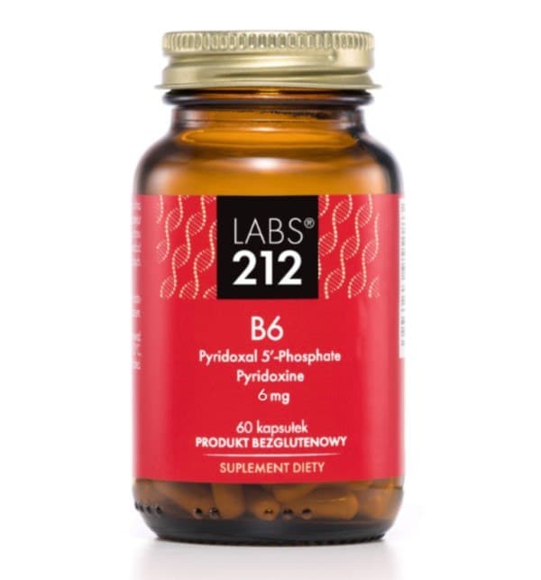 Labs212 Vitamina B6 – 30 cápsulas – LABS 212 packaging